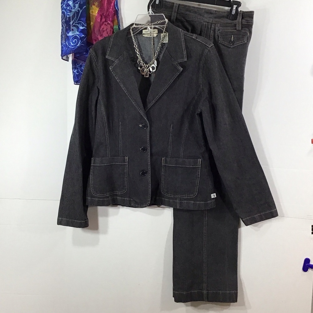 Vintage Duck Head Charcoal Blazer and Jeans set